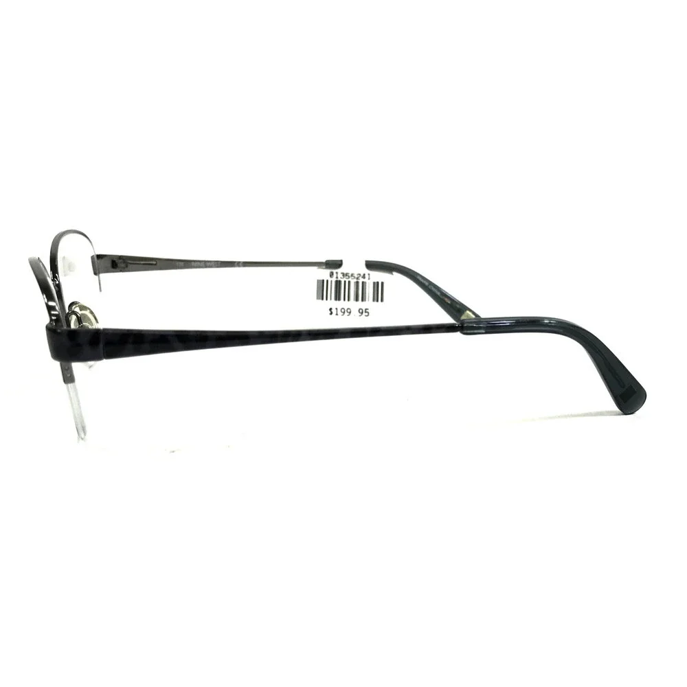 Nine West Eyeglasses Frames NW106 035 Gunmetal Gray Oval Half Rim 52-17-135